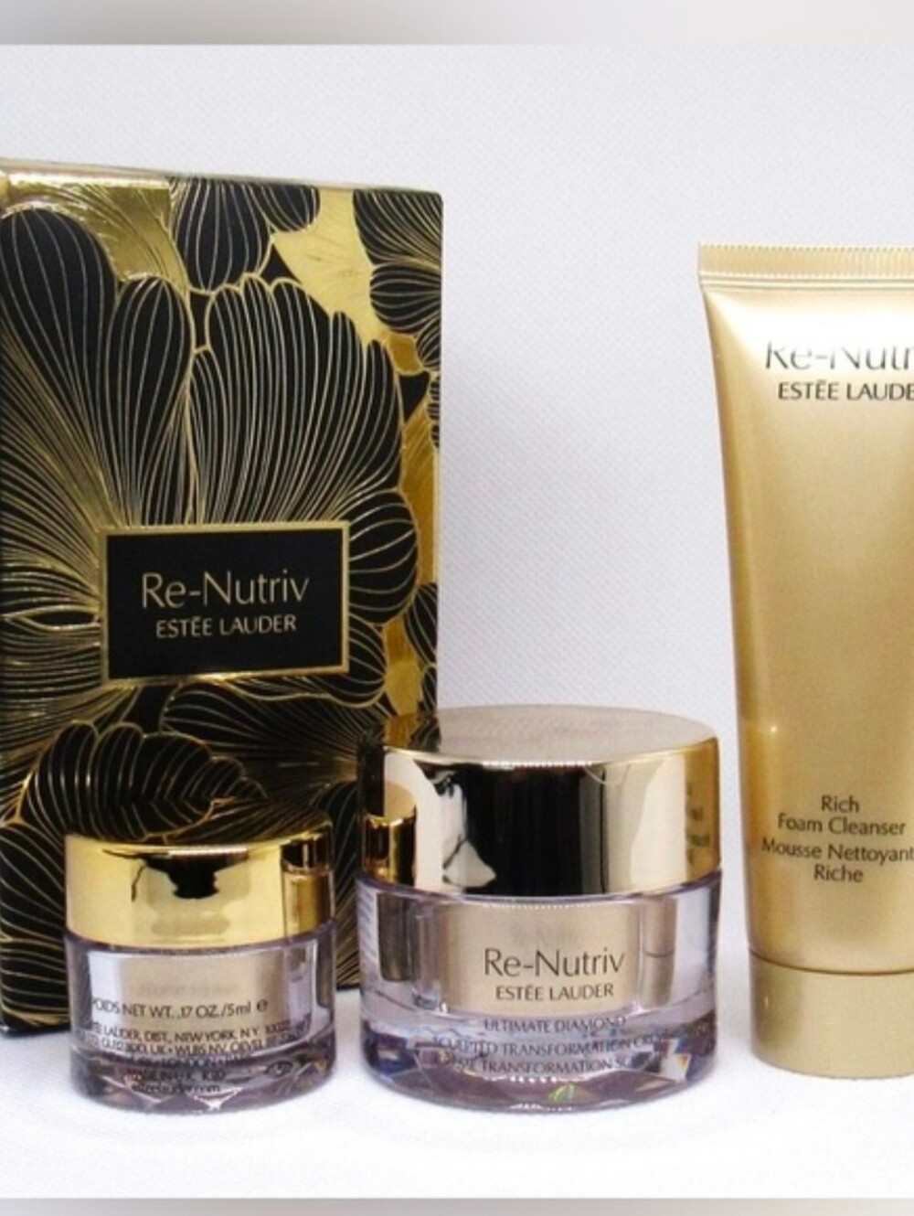 Estee Lauder Re-Nutriv Rich Foam Cleanser - Gold